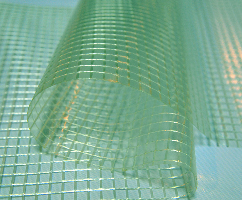 Grün-weiße, transparente, transparente, laminierte Poly-PVC-Netzplane